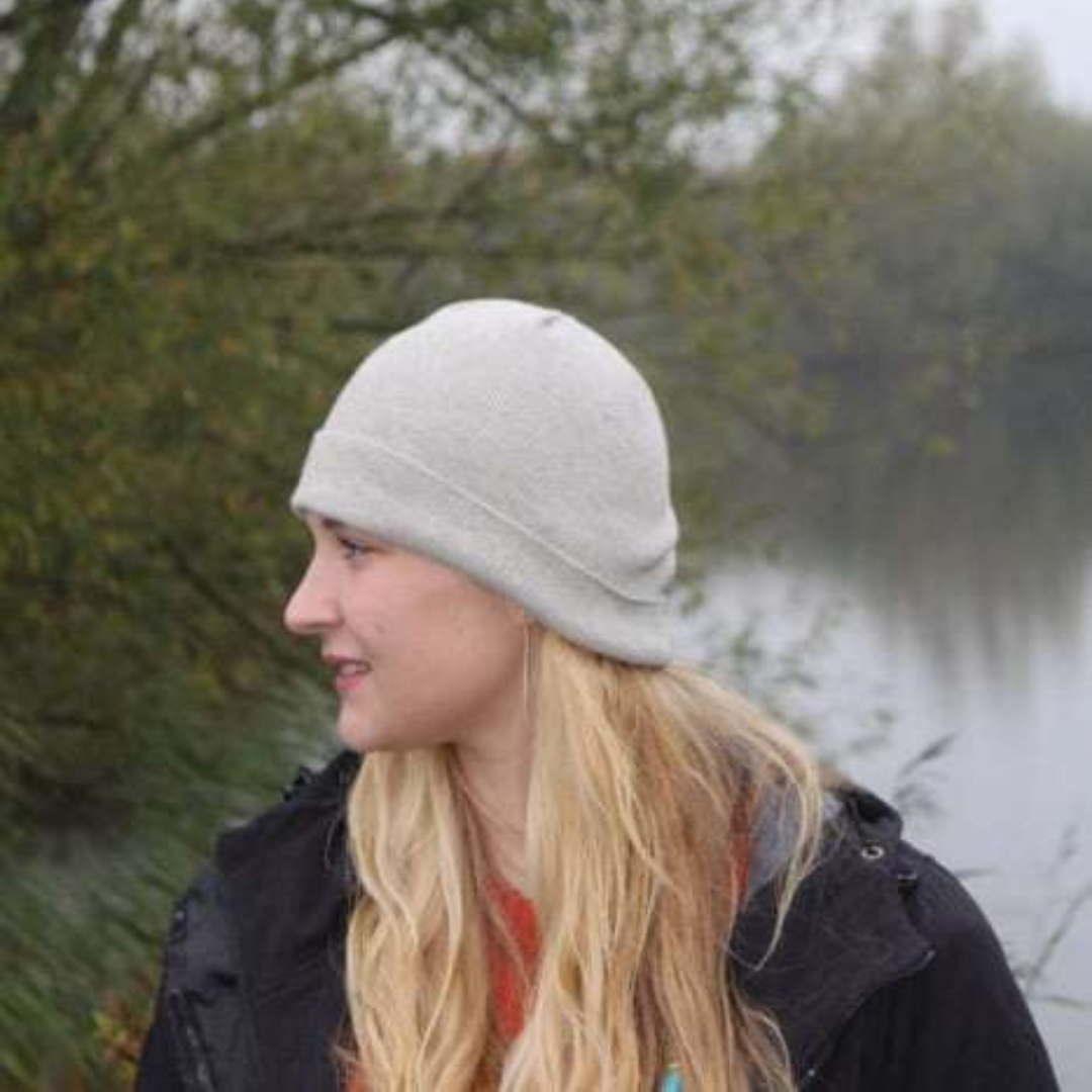 The Pure Silver beanie is the perfect beanie for cooler weather.