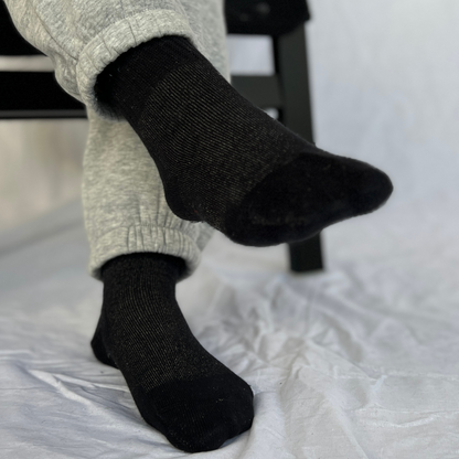 Pure Silver socks are antimicrobial, anti-odor and antistatic.