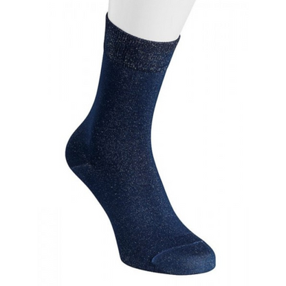 Pure Silver Bamboo Socks in color navy blue.